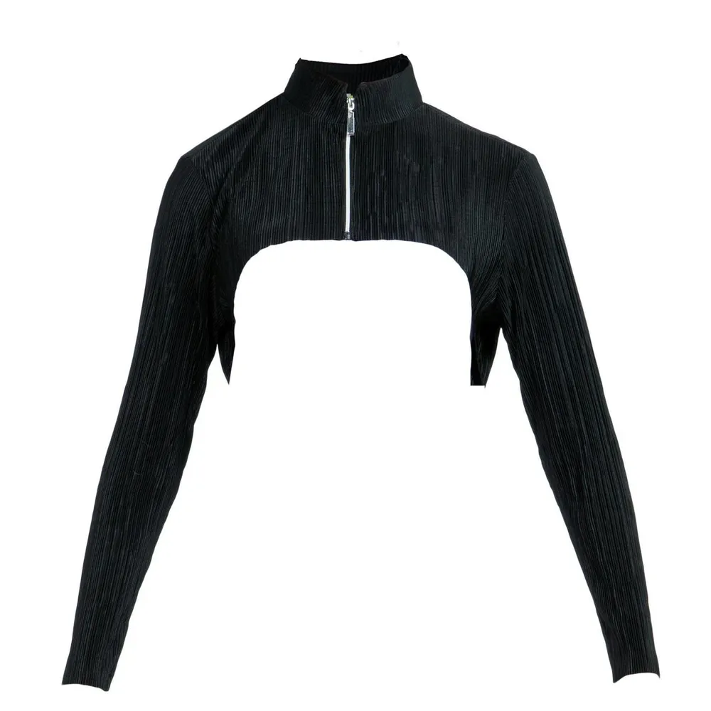 Women's Crunch Cropped Shoulder Long Sleeve Jacket