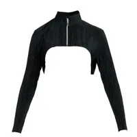 Women's Crunch Cropped Shoulder Long Sleeve Jacket