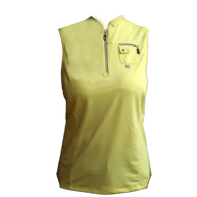 Women's Solid Mock Neck Sleeveless Top