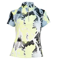 Women's Boa Print Short Sleeve Top