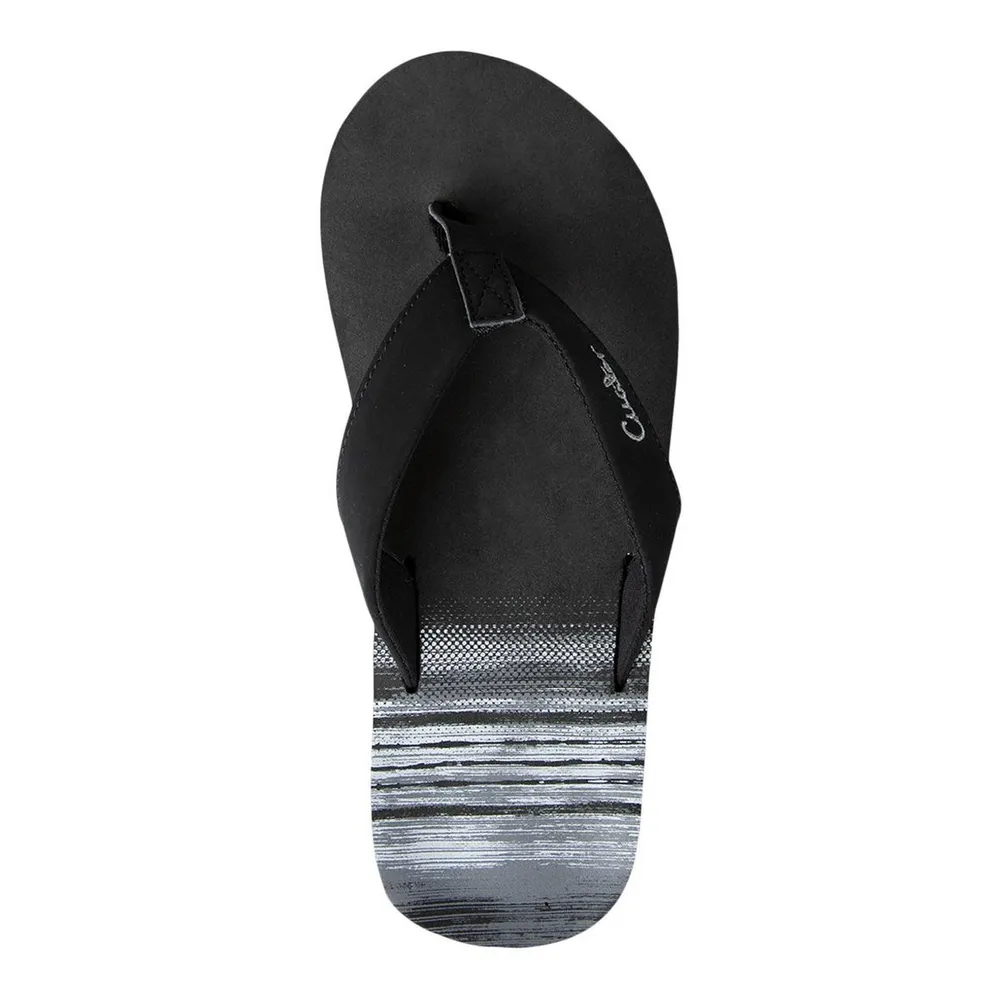 Men's Ripling Flip-Flops - Black/Grey