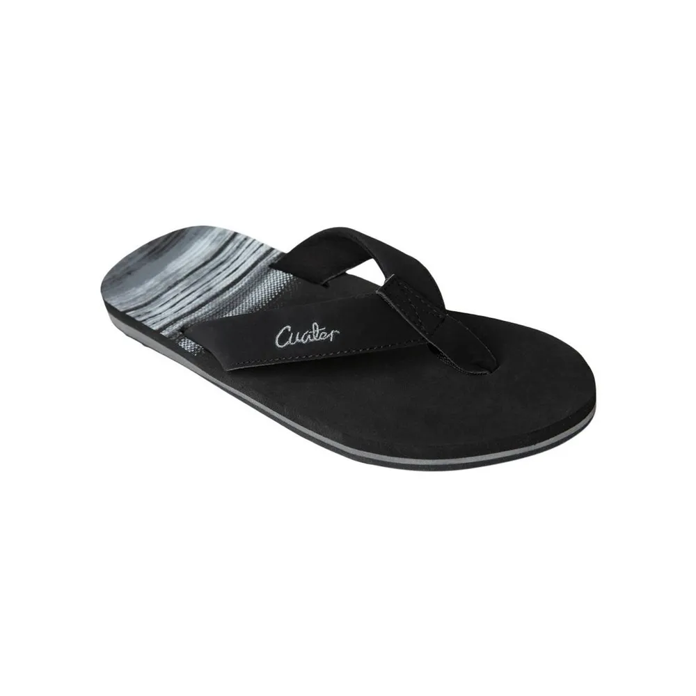 Men's Ripling Flip-Flops - Black/Grey