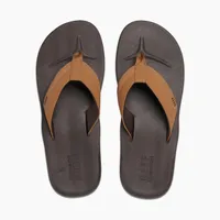 Men's Contoured Cushion Flip-Flop Sandal- Brown