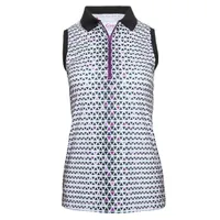 Women's Quinn Printed Sleeveless Polo