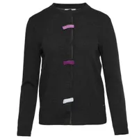 Women's Rose Bow Detail Long Sleeve Cardigan