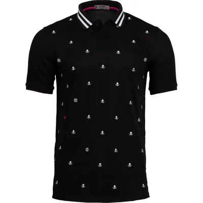 Men's Skull & T's Embroidered Short Sleeve Shirt