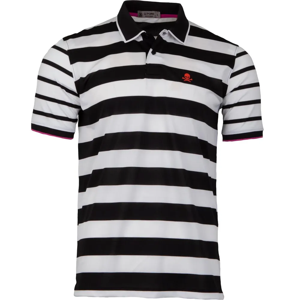 Men's Skull Stripe Short Sleeve Shirt