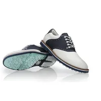 Men's Saddle Gallivanter Spikeless Golf Shoe - White/Navy