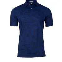 Men's Carl Camo Plaited Stretch Jacquard Short Sleeve Shirt