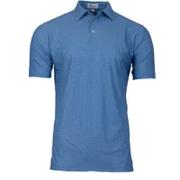 Men's Beckana Printed Multi Dot Stretch Mesh Short Sleeve Shirt