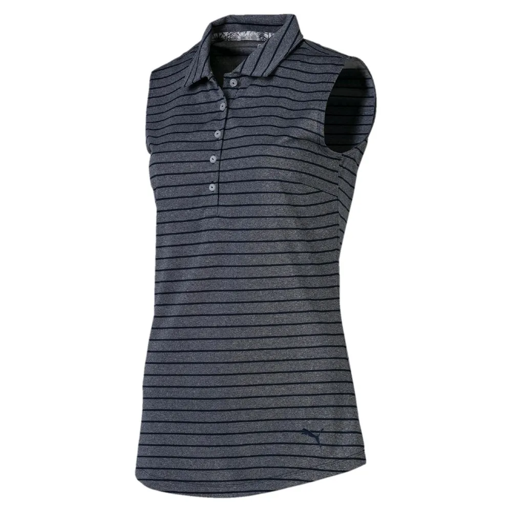 Women's Rotation Stripe Sleeveless Polo