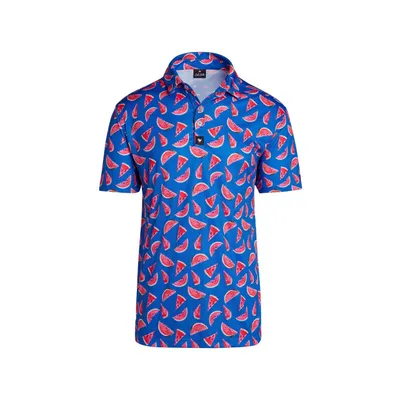 Men's Watermelon Short Sleeve Polo