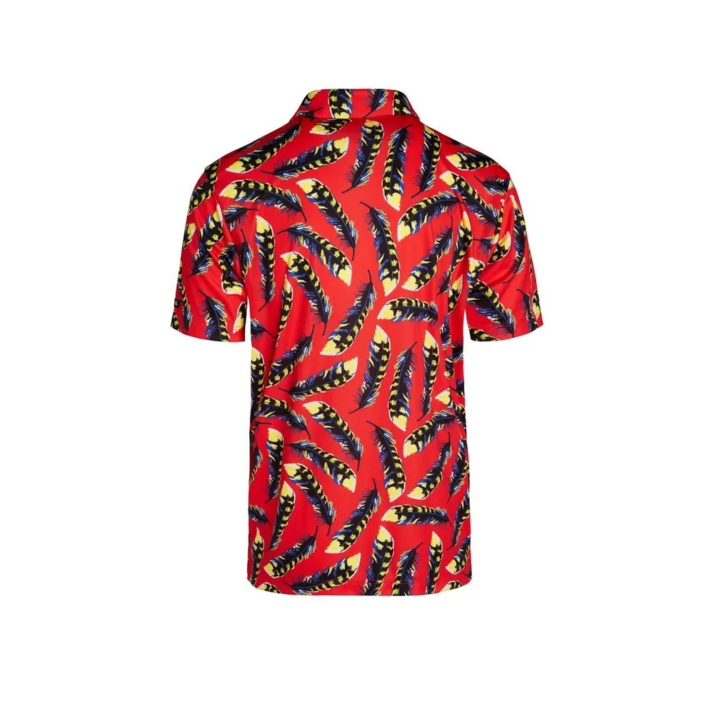 Men's Lucky Feathers Short Sleeve Polo