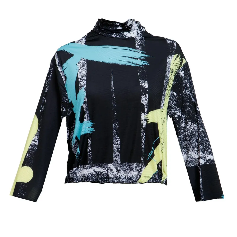 Women's Sunsense Cosmic Printed Pullover Long Sleeve Top