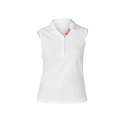 Women's Gigi Textured Sleeveless Polo Top