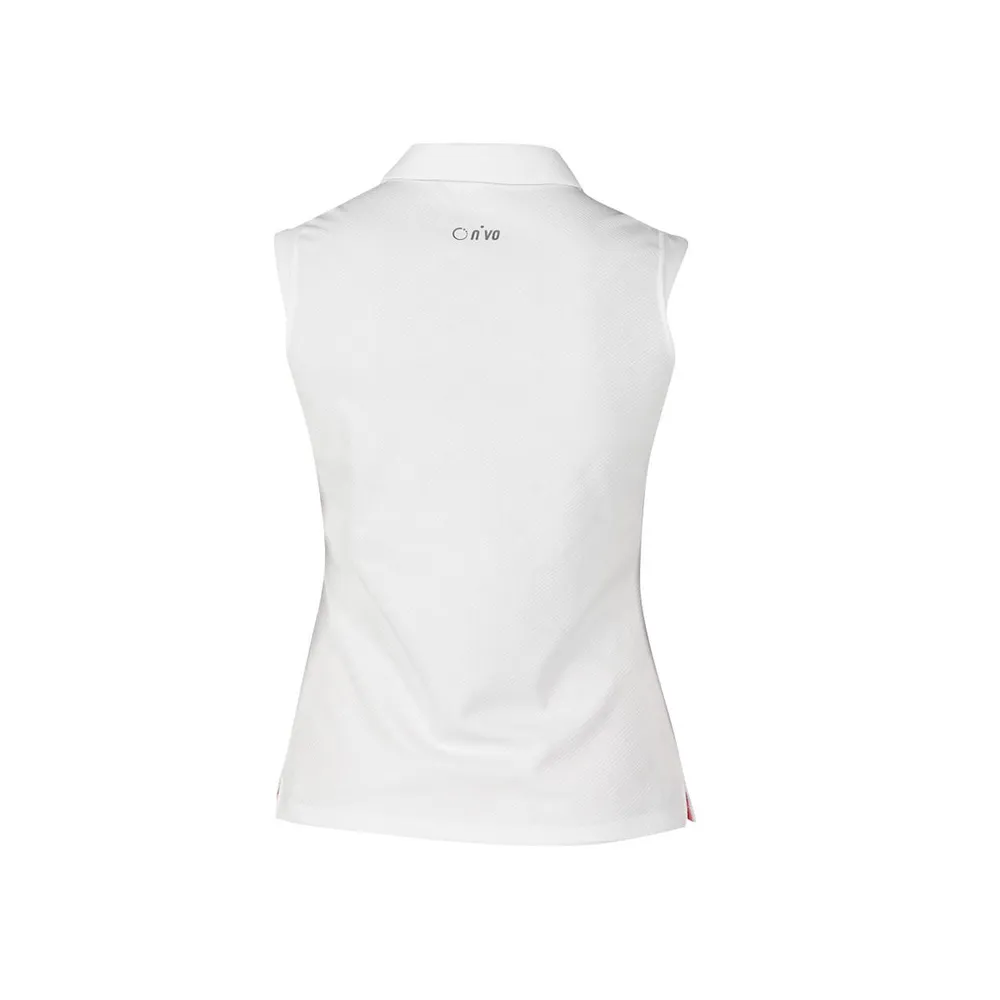 Women's Gigi Textured Sleeveless Polo Top