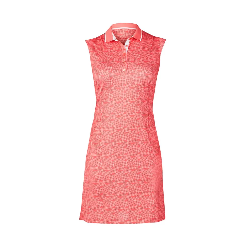 Women's Genevieve Textured Printed Sleeveless Dress