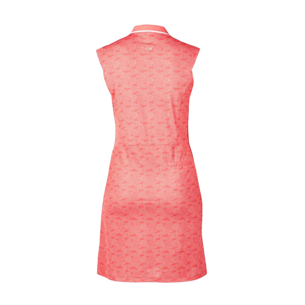 Women's Genevieve Textured Printed Sleeveless Dress