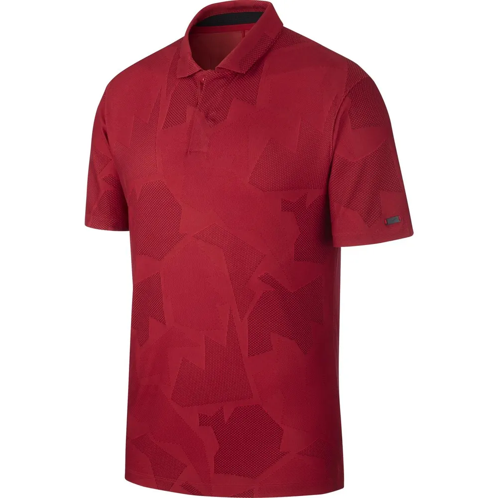 Men's TW Camo Jacquard Short Sleeve Polo