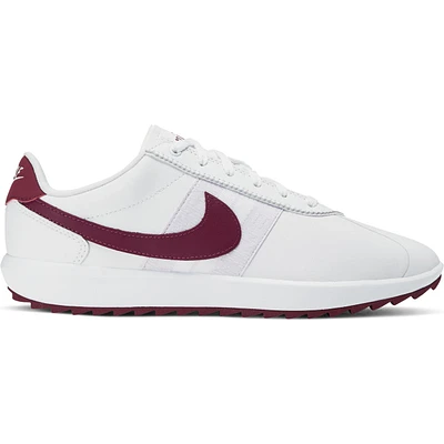Women's Cortez G Spikeless Golf Shoe - White/Dark Purple