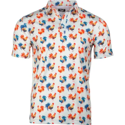 Men's Cocky Rooster Short Sleeve Polo