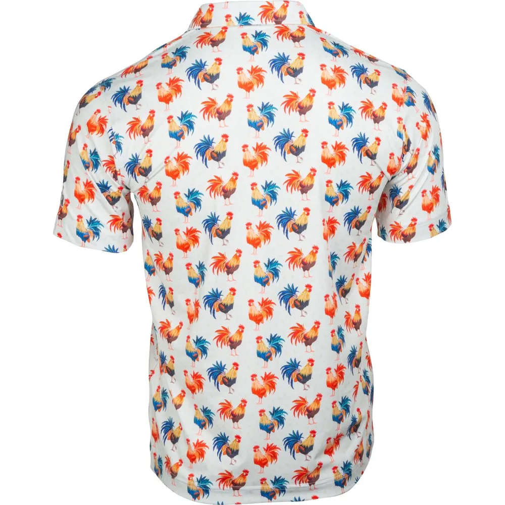 Men's Cocky Rooster Short Sleeve Polo