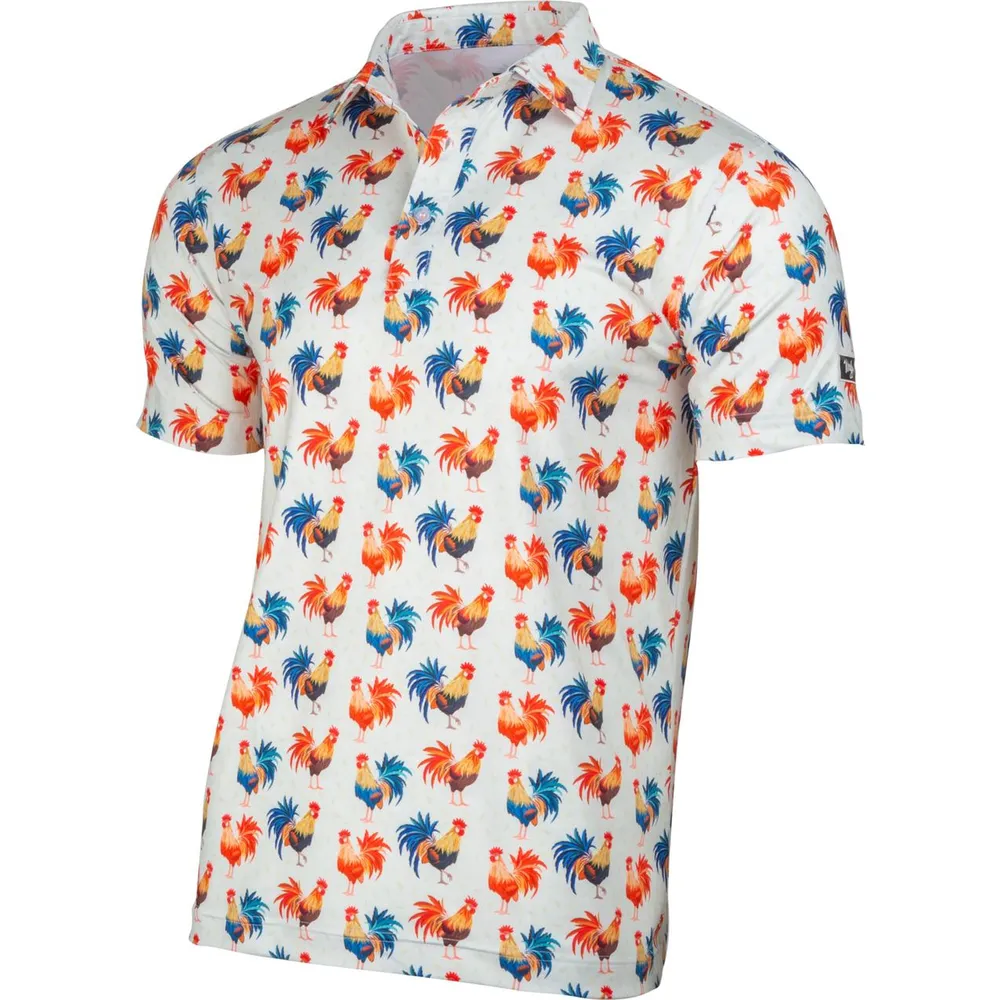 Men's Cocky Rooster Short Sleeve Polo