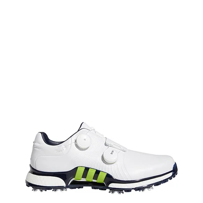Men's Tour360 XT Twin Boa Spiked Golf Shoes - White/Green/Navy
