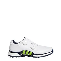 Men's Tour360 XT Twin Boa Spiked Golf Shoes - White/Green/Navy