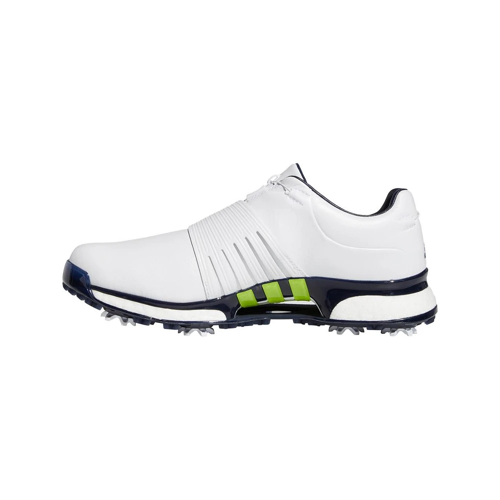 Men's Tour360 XT Twin Boa Spiked Golf Shoes - White/Green/Navy