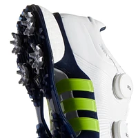 Men's Tour360 XT Twin Boa Spiked Golf Shoes - White/Green/Navy