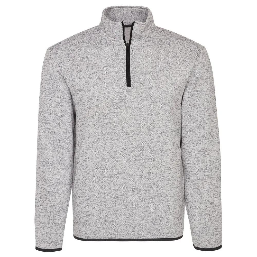 Men's Heather Knit Fleece Sweater