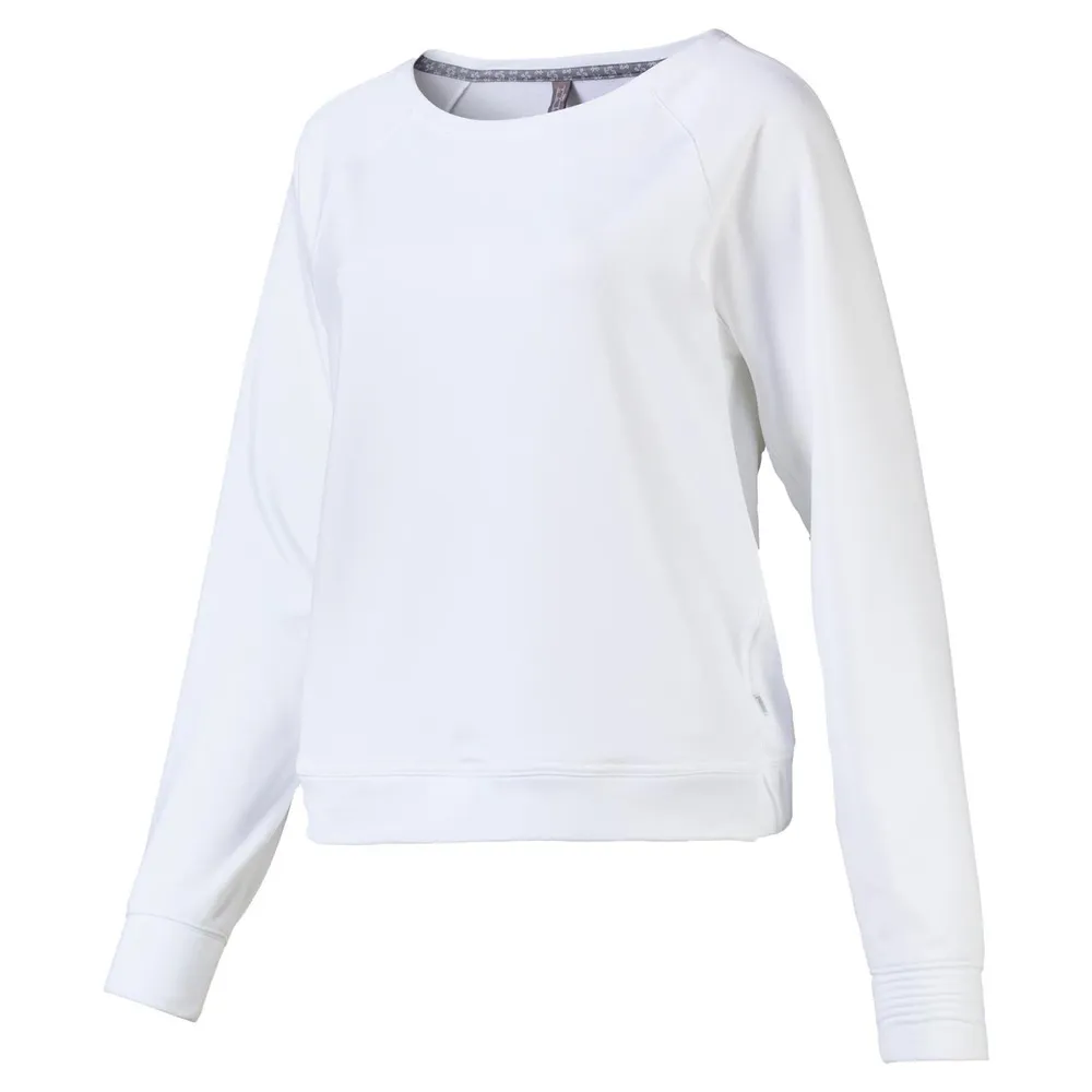 Womens Crewneck Fleece Long Sleeve Sweater