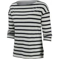 Women's Dry UV 3 Quarter Stripe Top