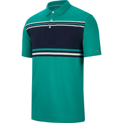 Men's Dry Player Stripe Short Sleeve Polo