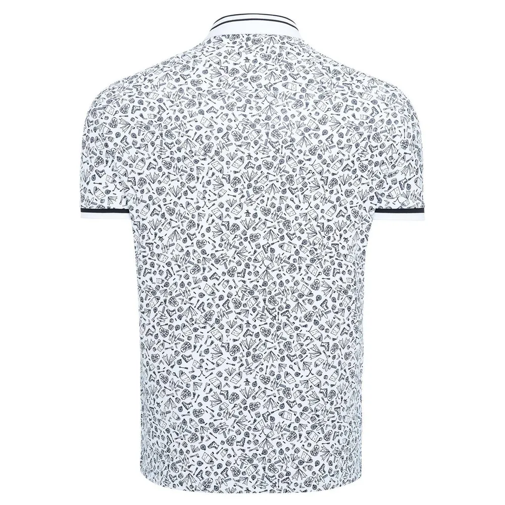 Men's Utilitarian Hiking Print Short Sleeve Shirt