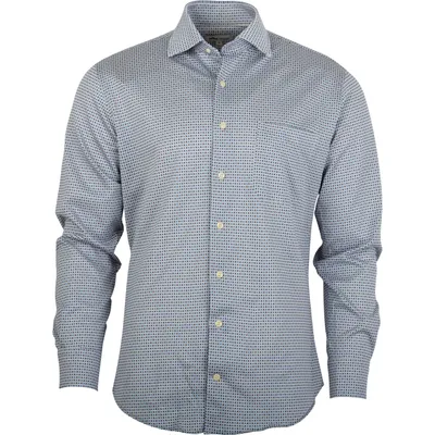 Men's Cards Woven Long Sleeve Shirt