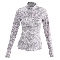 Women's Striking Quarter Zip Long Sleeve Top