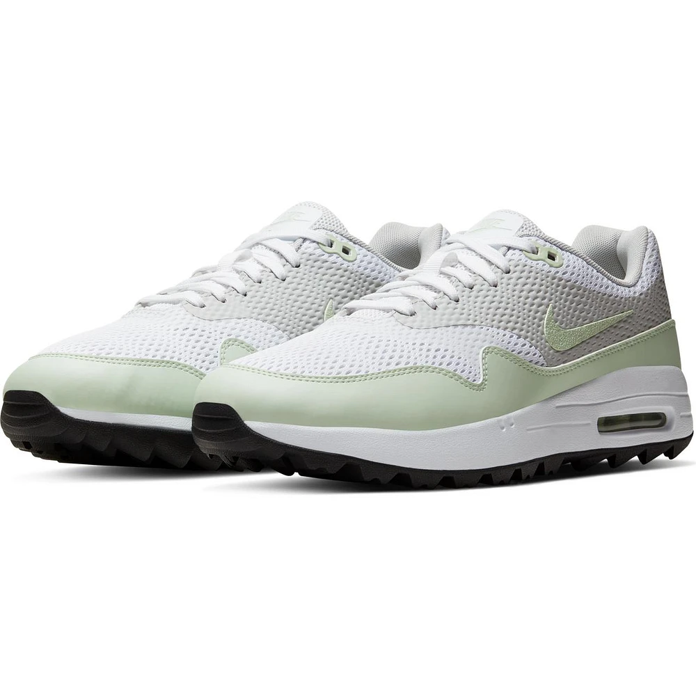 Men's Air Max 1 G Spikeless Golf Shoe - White/Light Green/Grey