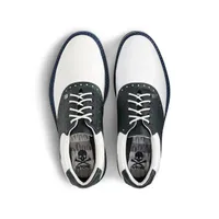 Men's Plaid Saddle Gallivanter Spikeless Golf Shoe - White/Navy/Green