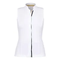 Women's Flora Button Front Sleeveless Polo