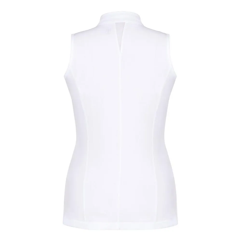 Women's Flora Button Front Sleeveless Polo