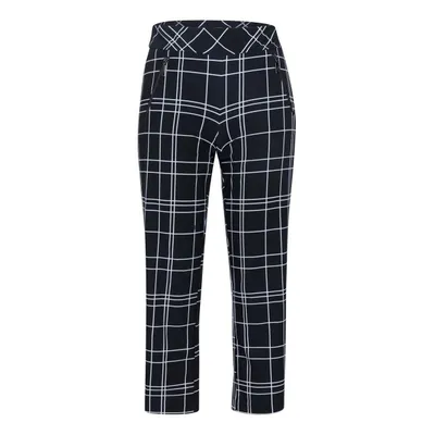 Women's Claudia Windowpane Printed Crop Pant