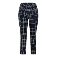 Women's Claudia Windowpane Printed Crop Pant