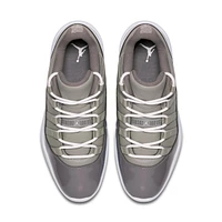 Men's Air Jordan 11 Spiked Golf Shoe - Grey/White