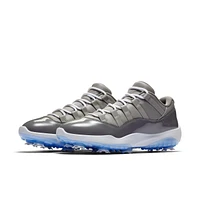Men's Air Jordan 11 Spiked Golf Shoe - Grey/White