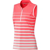 Women's Stripe Sleeveless Polo