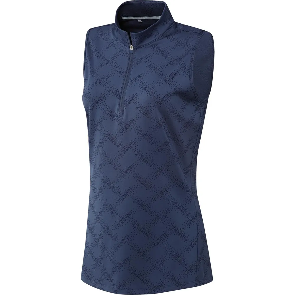 Women's Jacquard Sleeveless Polo