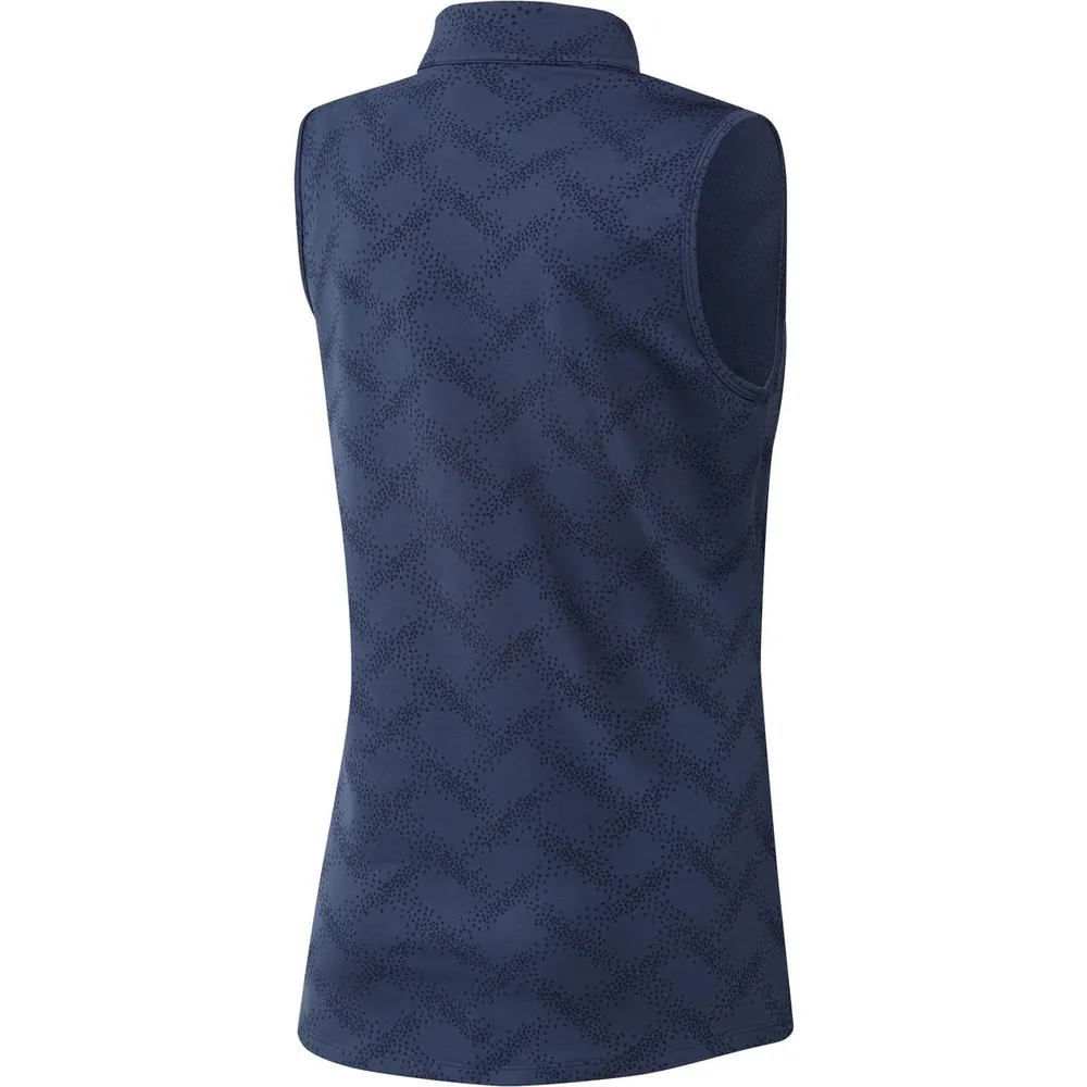 Women's Jacquard Sleeveless Polo