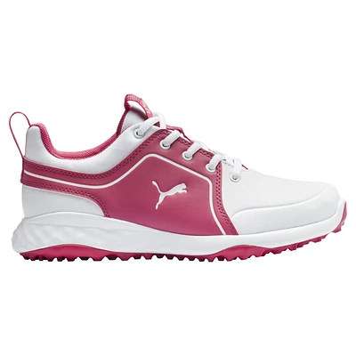 Junior Girls' Grip Fusion 2.0 Spikeless Golf Shoe - White/Pink